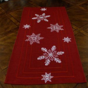 NEW Runner RED FROSTED SNOWFLAKE